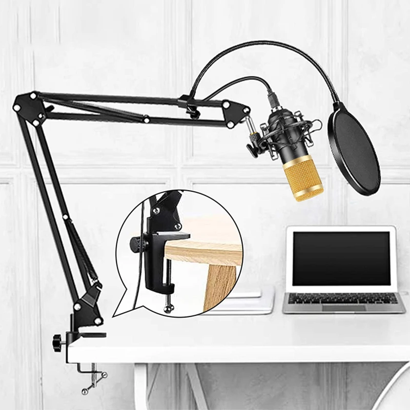Live Recording Equipment Bm800 Microphone And V8 Sound Card Kit  For Youtube Live Streaming Vlogging