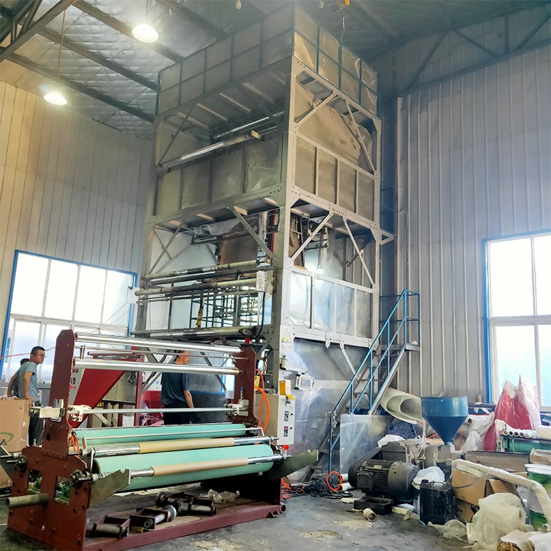 LDPE Plastic Extruders HDPE Blow Film Machine LLDPE Plastic Film Blowing Machine