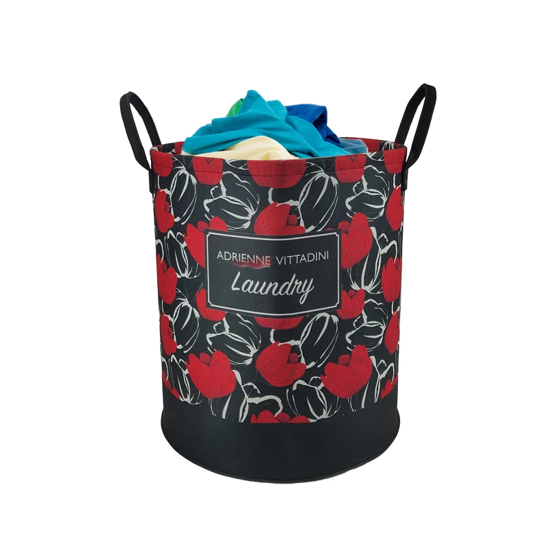 portable foldable hamper laundry basket folding laundry basket storage round