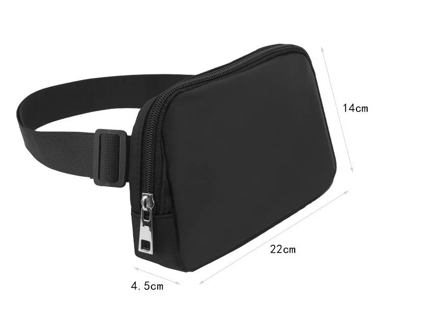 Custom Wholesale Waterproof Nylon Crossbody Running Belt Bag Sport Bum Funny Pack Waist Bag