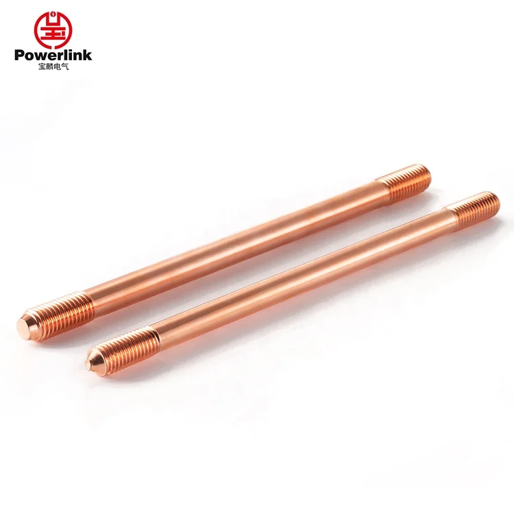 Threaded Copper Bonded grounding Earth Rod