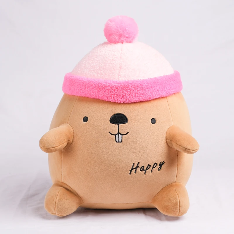 High Quality Honeyway Custom Plush Toys Stuffed Animal Plush 14' Beaver Toy For Gift Or Home Decoration