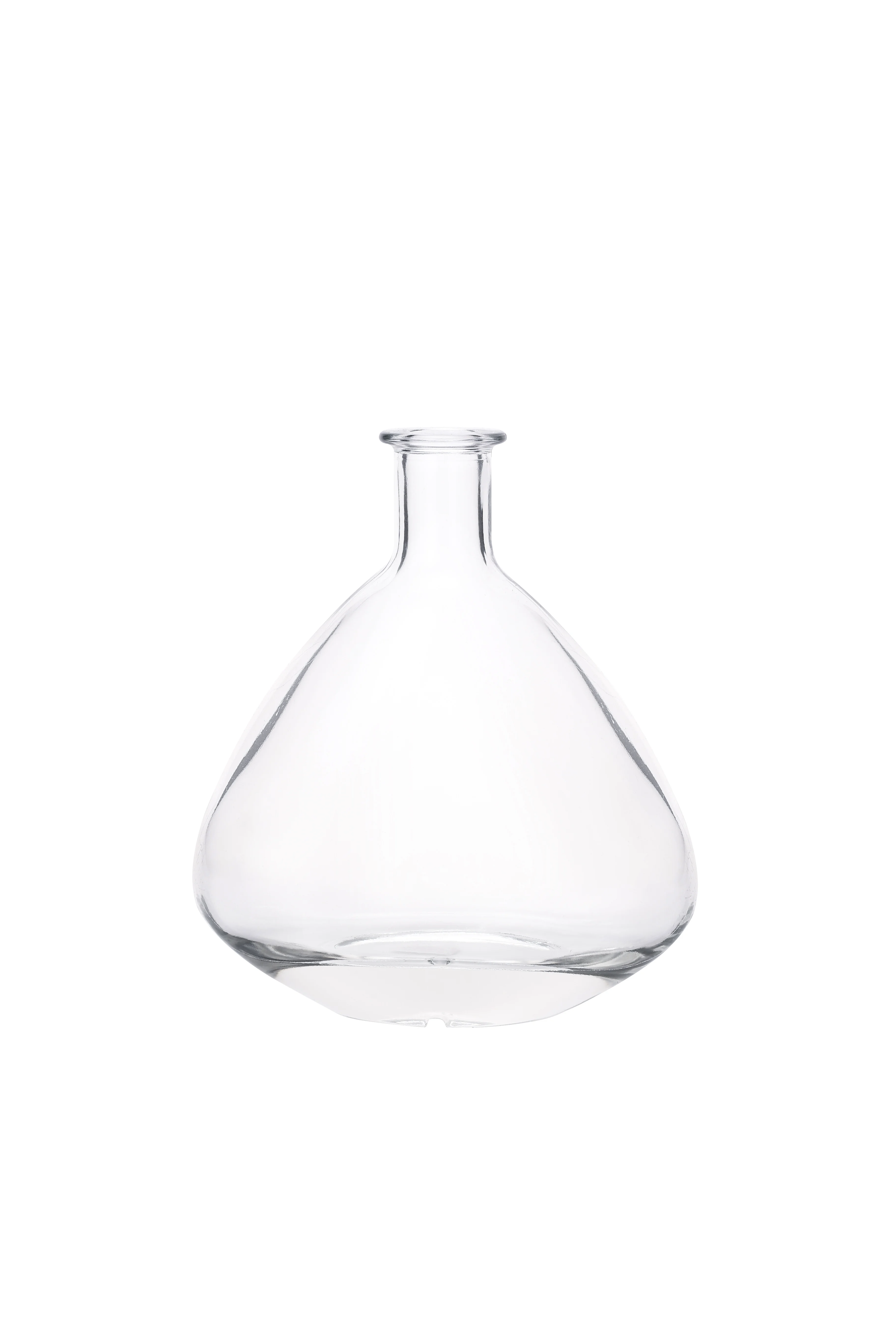 professional manufacture wholesale distillery normal base 700 ml 750 ml hot sale glass liquor bottle rum brandy with cap