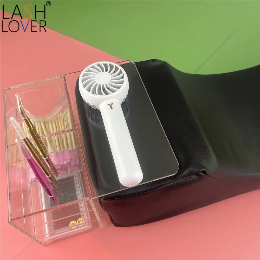 Lash Lover eye extension bed memory foam pillow  acrylic shelf with light and storage tools