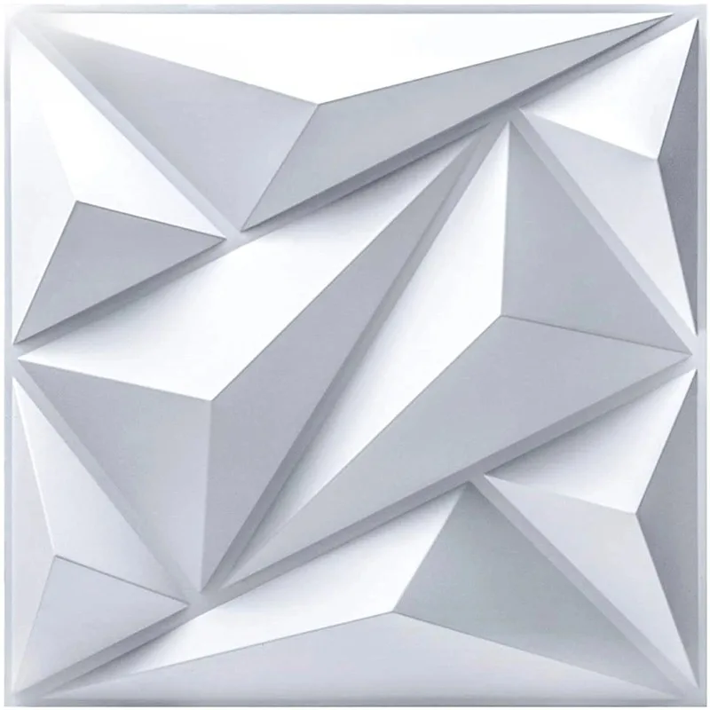 3D Wall Panels - Molded Plaster Stone Wall Art Stickers, Mural Wallpaper for Living Room & Bedroom Decor