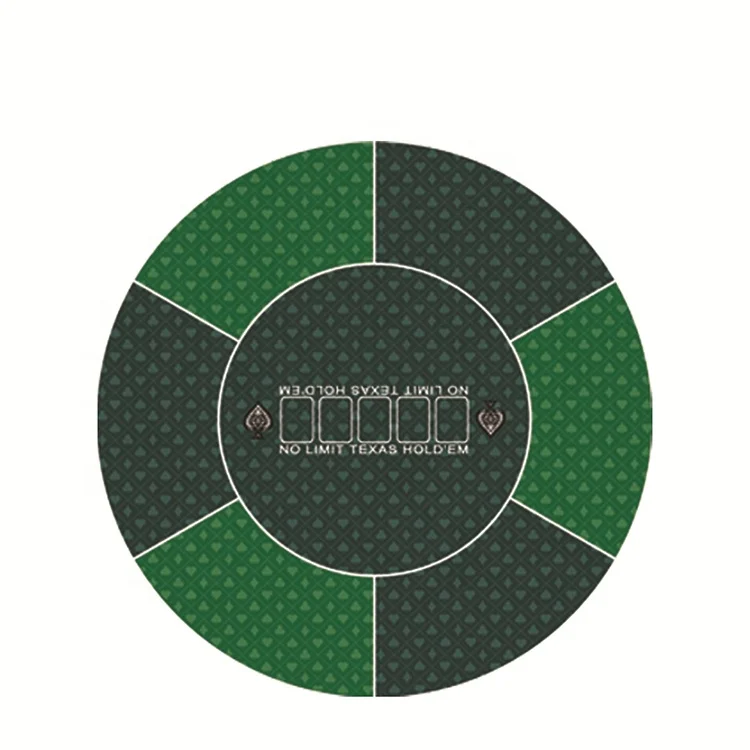 2023 LW Top Fashion 120cm Anti-skid Rubber Table Mat Custom Round Poker Mat for Multiplayers