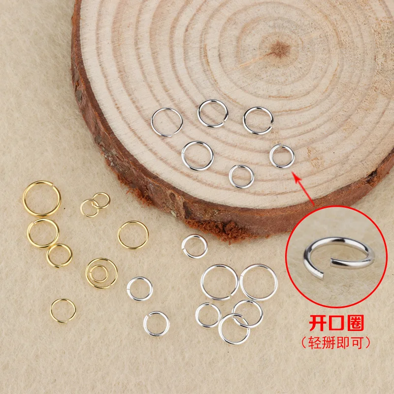2021 S925 Sterling Silver Jump Ring Split Rings Closed Loop Connector Various Size for Your Choose DIY Jewelry Making Components