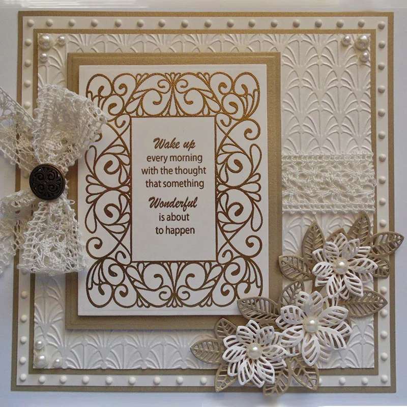 Flower Leaves Pattern Die Cuts Metal Cutting Dies Scrapbooking Wedding Invitation Card Making Embossing Stencil