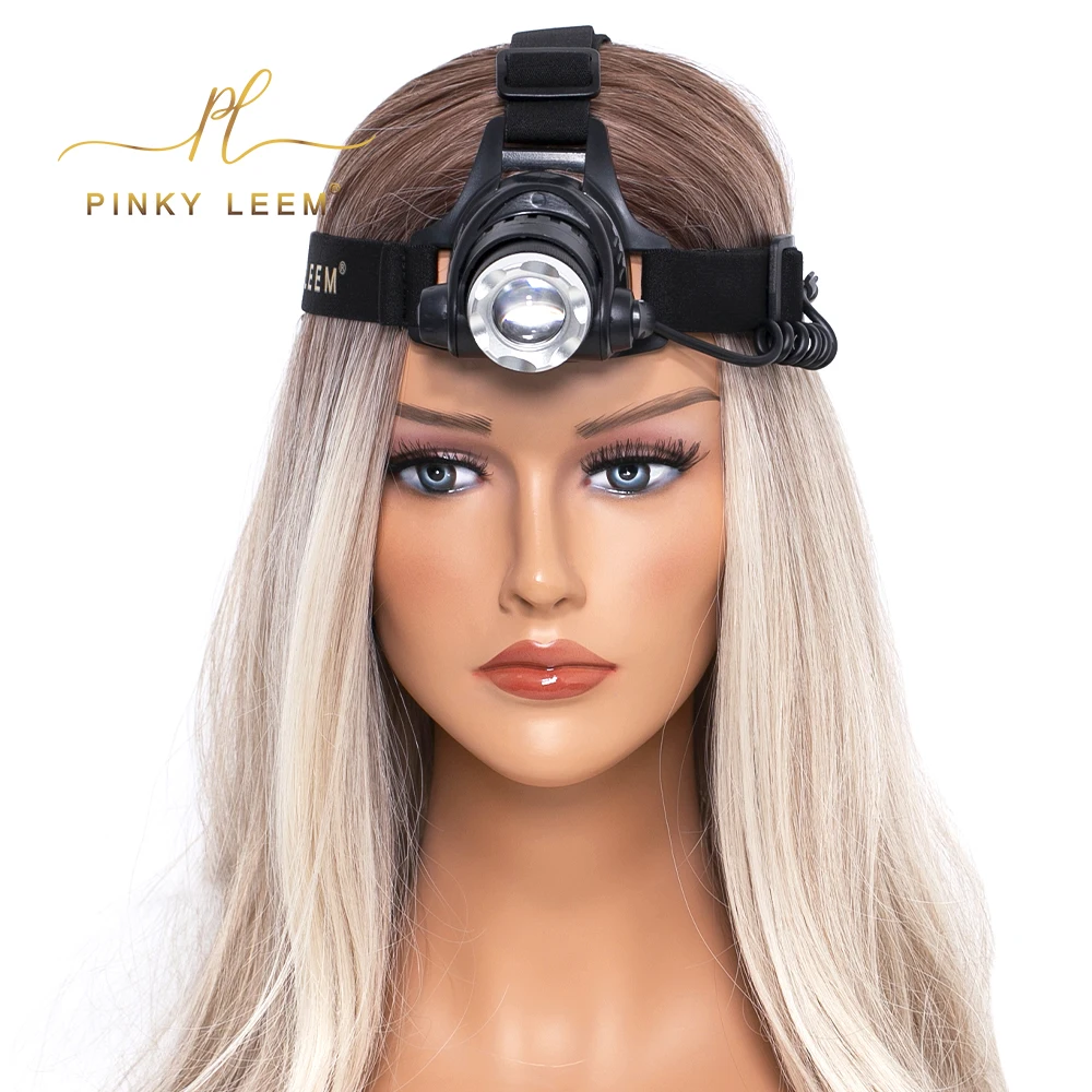 Pinky leem Custom Portable Head mounted expert lashes pro uv lamp uv/led nail eyelash lamp  for eyelash extensions