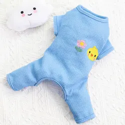 Sweet Pet Clothes Low-priced Spring Autumn Soft Breathable Waffle Fashions Dog Four Legged Clothes