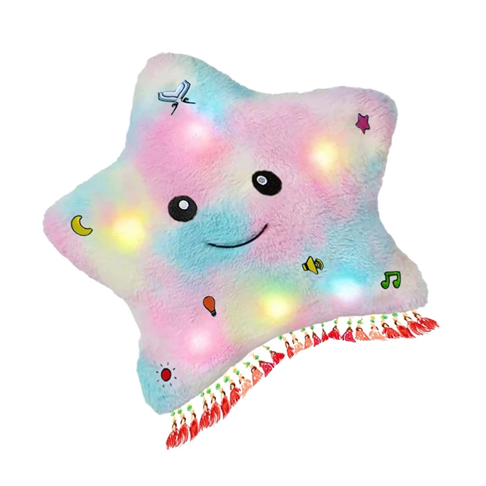 
Wholesale Doll Learn Quran Player Candy Star Dua Rectangle Pillow With Your Own Sound Light Sound For Kids Baby 