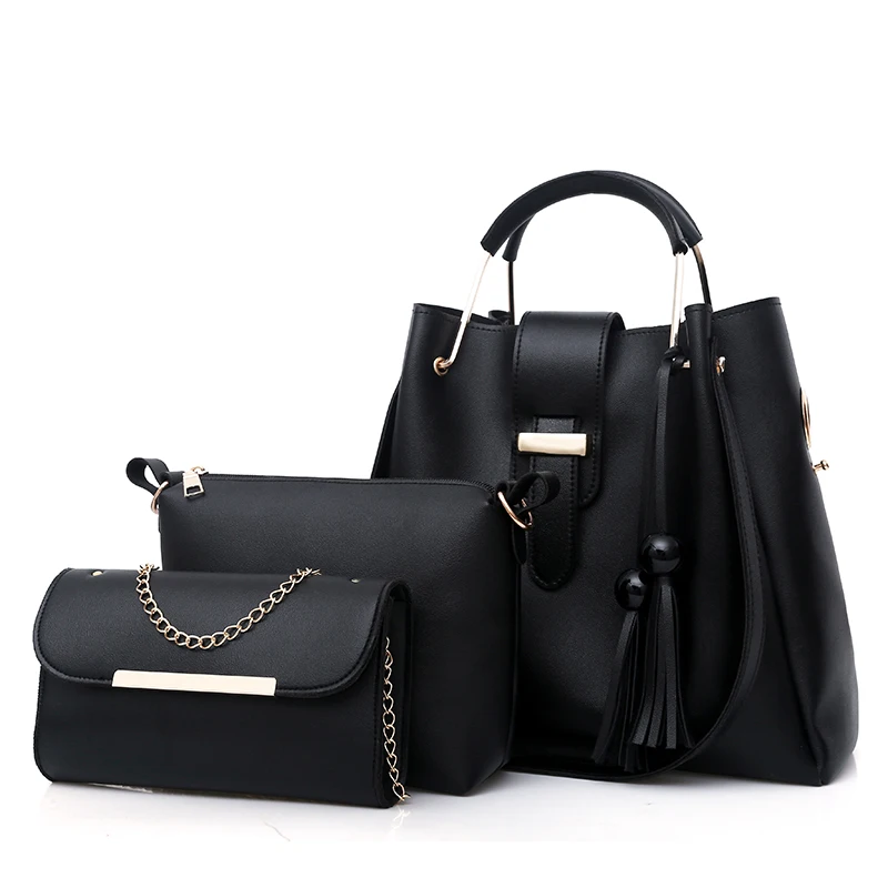 Womens Hand Bags Handbag Sets for Women Custom Oem/odm Manufacturer High Quality 3pcs Wallets for Women Fashionable Pu Single