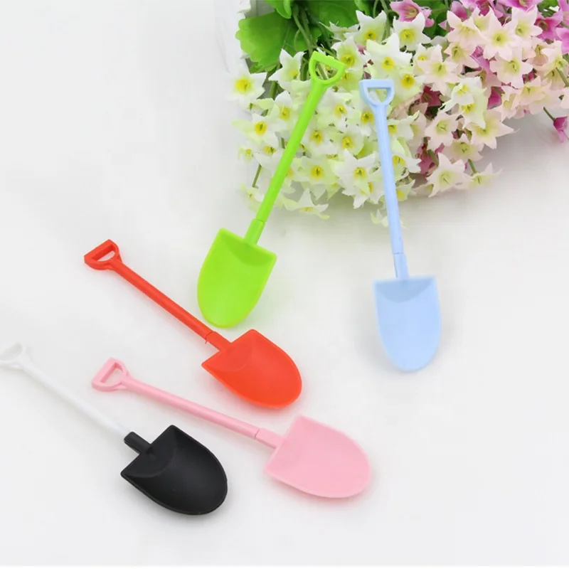 Wholesale price smaller disposable plastic colorful dessert ice cream spoons