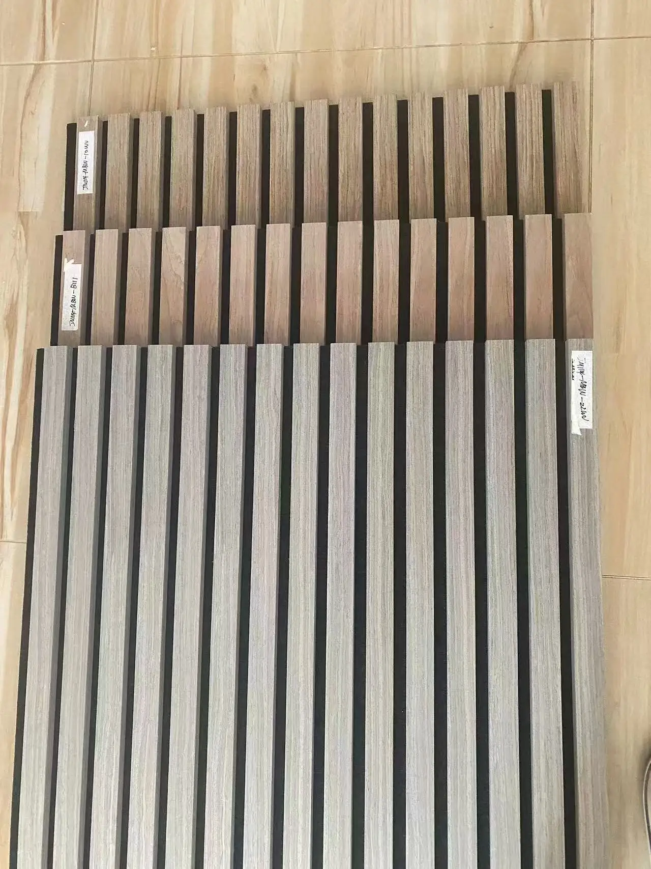 MDF Polyester Fiber WPC Other Home Decor Boards Interior Soundproof Wooden Grain Slat Acoustic Foam Wall Panels