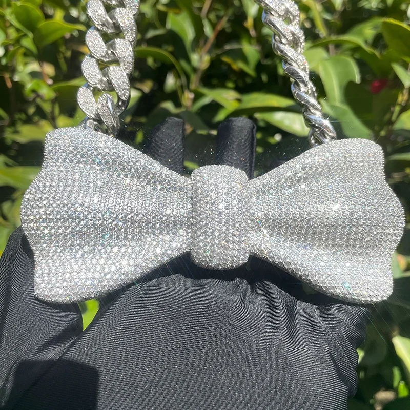 pass diamond tester hip hop jewelry s925 with vvs moissanite customize jewelry diamond custom pendant number pendant