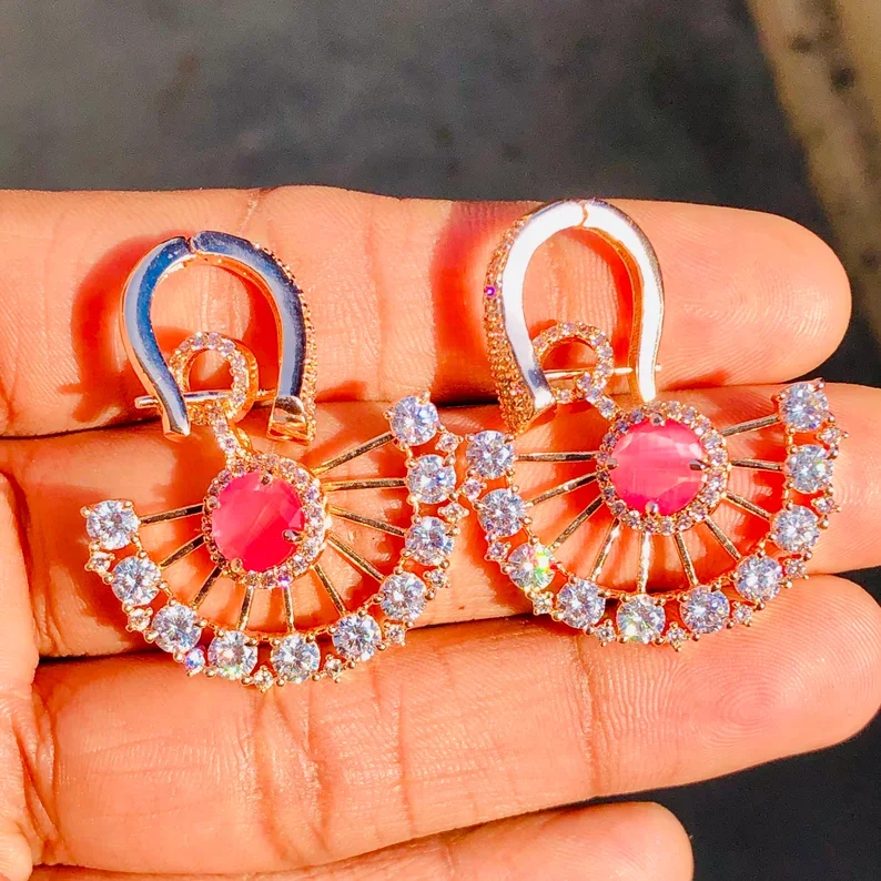 Authentic Australian Crystal Earrings Dangle Drop Earrings Luxury Handcrafted Masterpiece 925 Silver Top Quality Jewelry