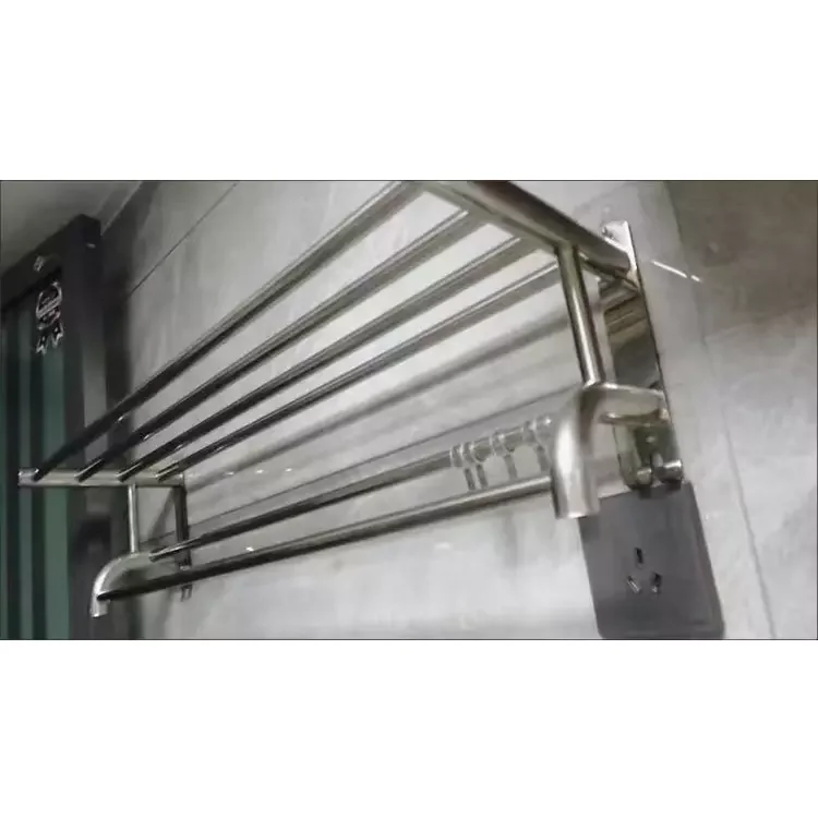 Rack 304 Bathroom Stainless Steel Towel Rack Set Device Rack Wall Hanging Bathroom Hanger
