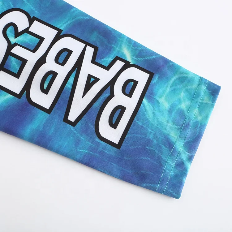 On time delivery new style soft stretch polyester spandex mens spf long sleeve sublimated print fishing jerseys shirt