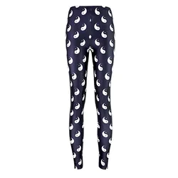 eight trigrams S-4XL legging jeans digital printed shinny women leggings