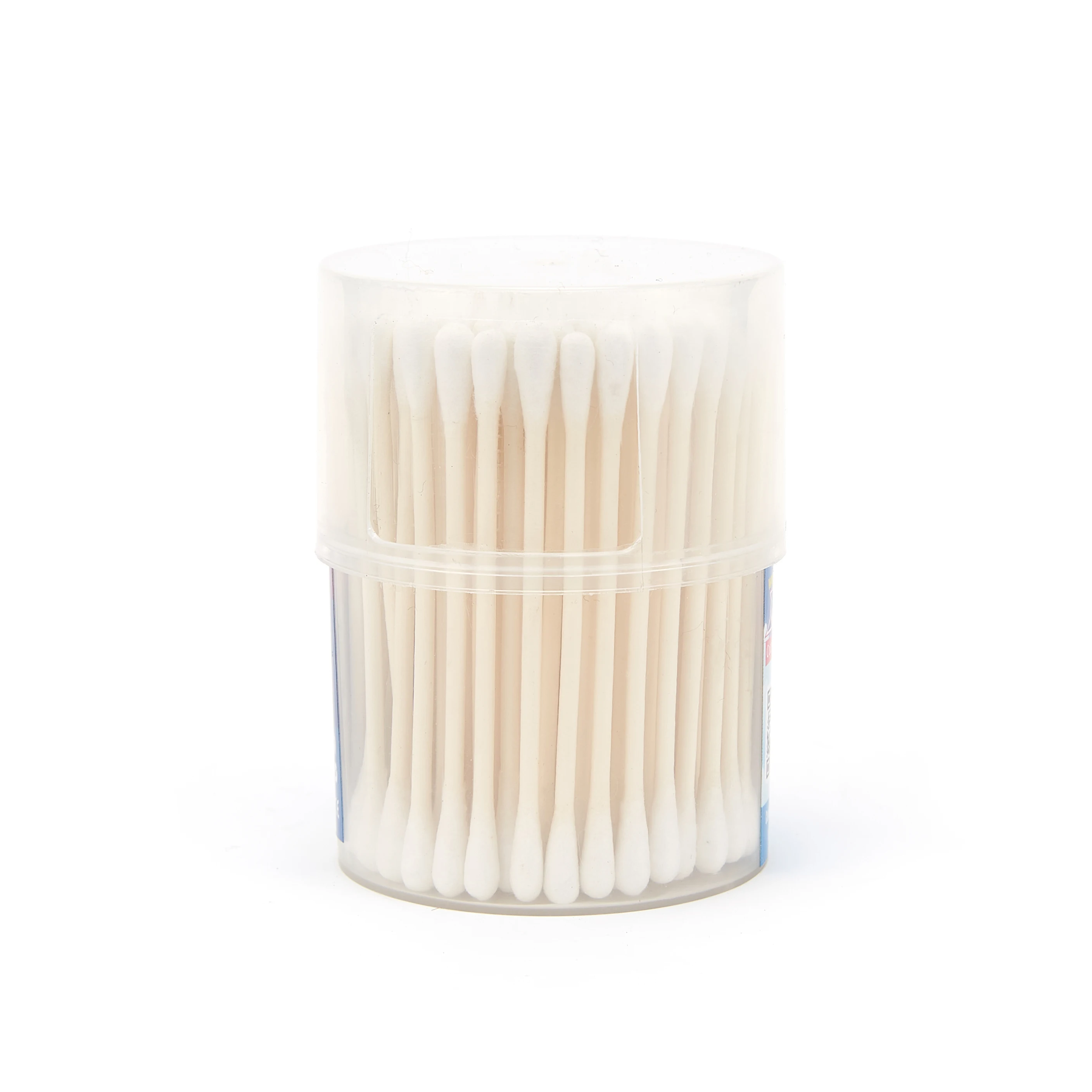 Custom Logo Double-headed Reusable Bamboo Ear Sticks with Bamboo Box Makeup Silicone Cotton Swabs Bamboo Silicone Ear buds