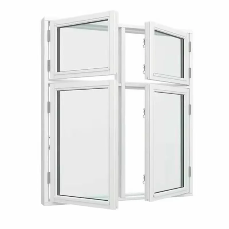 HZSY Hurricane Proof Outdoor Double Tempered Glass Sliding Windows French Style Apartment Aluminum Window