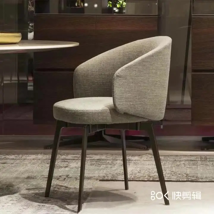 Chinese  wholesale modern design furniture nordic velvet modern luxury dining chairs in fabric hotel restaurant chairs