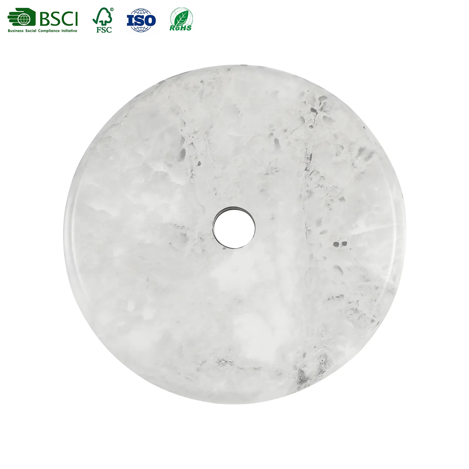 2024 Custom color size OEM ODM new material Eco-friendly wooden stand round fan base wheels parts counterweight