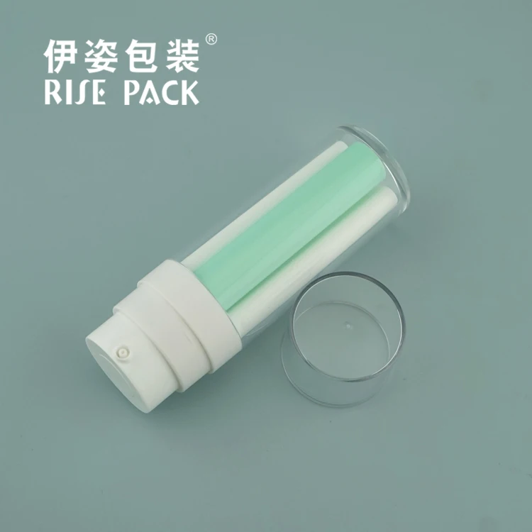 Dual-Chamber Bottle 10ml+30ml PETG Tubes for Facial Serum Lotion Duo-Effect Eye Extract Cream Double Tube Container