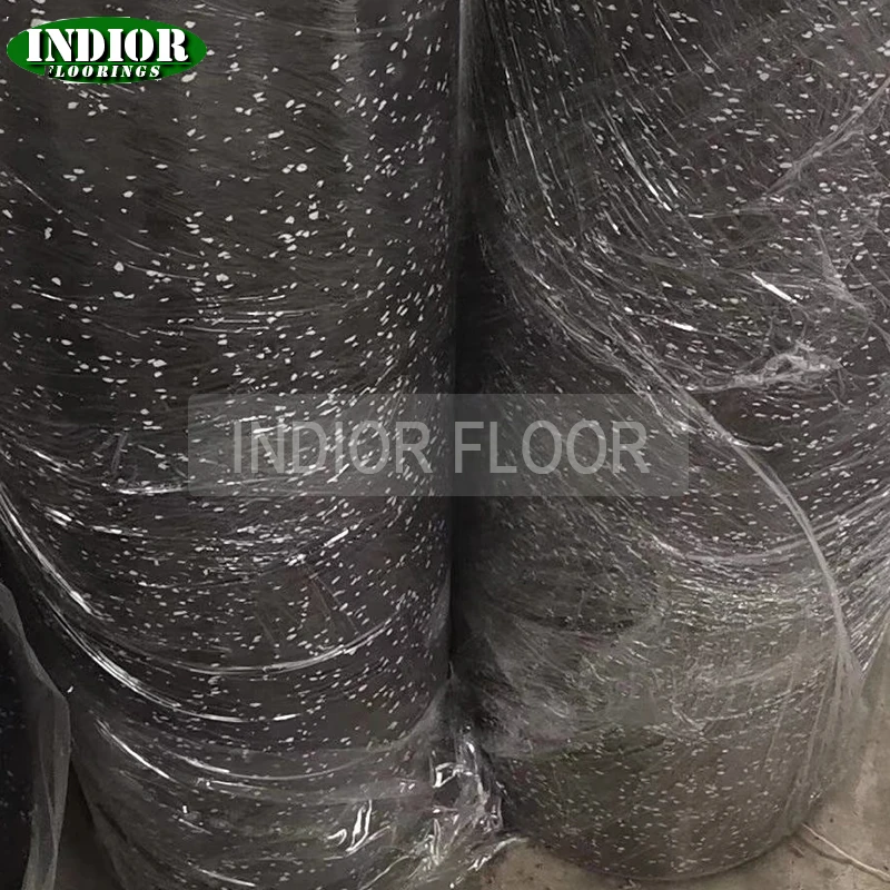EPDM Rubber Flooring Roll Mats For GYM indoor basketball gyms swimming fins interlock rubber sheet Germany