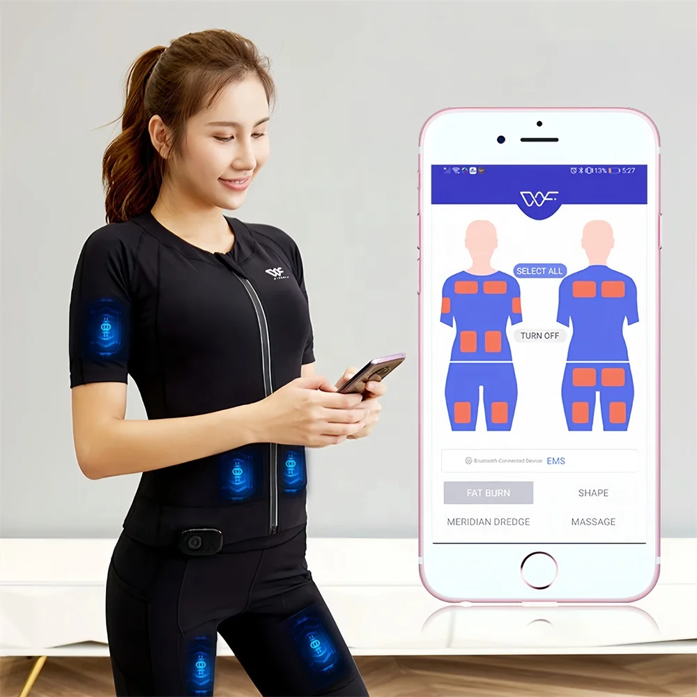 Best Price Ems Dry Electrode Suit Ems Suite Suit Full Body Ems Training Suit for fitness equipment