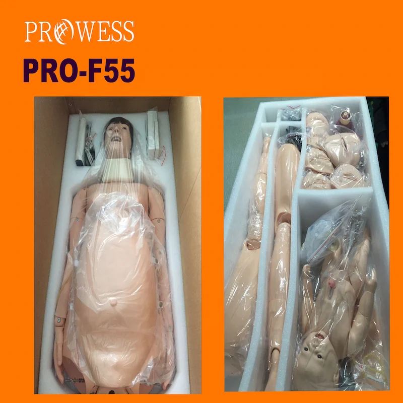 PRO-F55 Medical Science Delivery and Maternal and Neonatal Emergency Simulator for Medical Teaching control heating patch