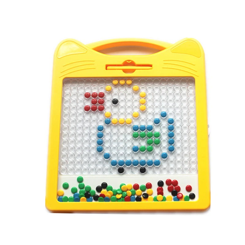 2023 Educational Toys Magpad Dot Educational Doodle Drawing Toys Learn Drawing Colorful Magnet Beads Board