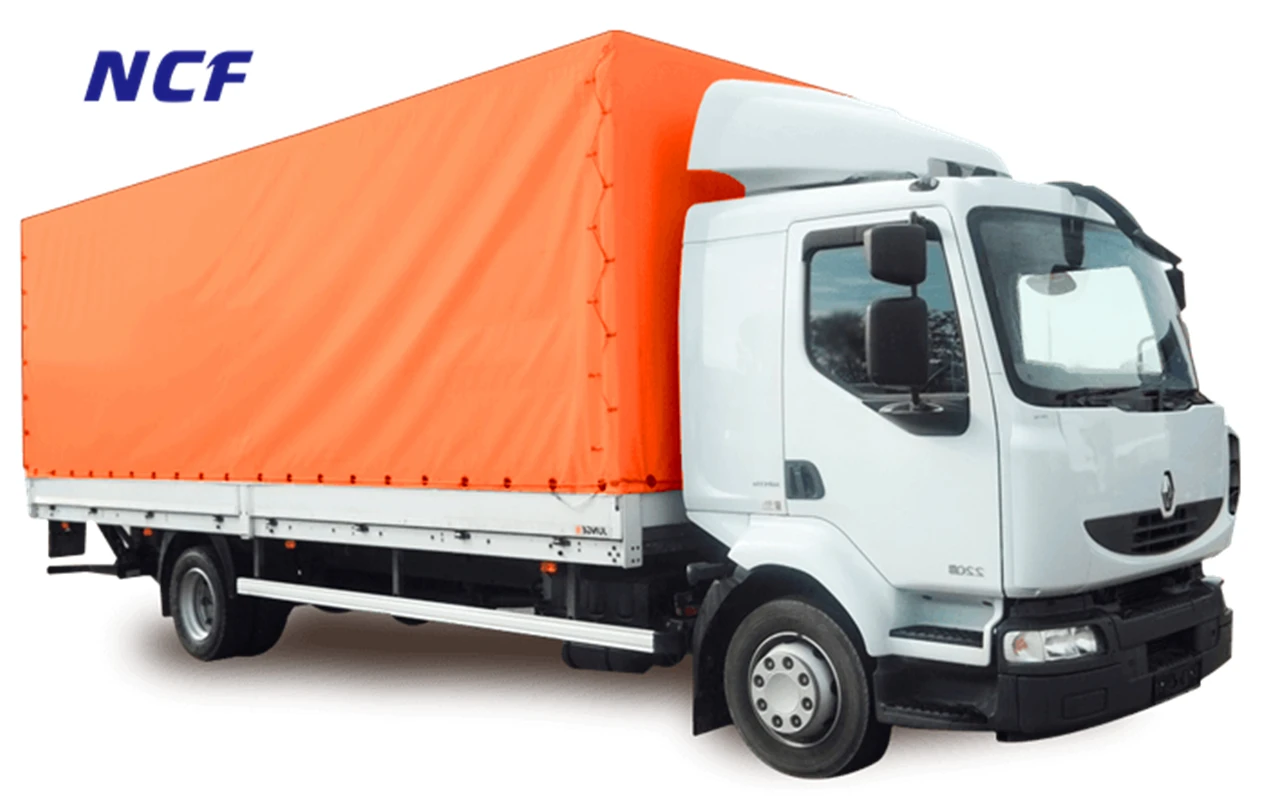 Сине-оранжевый хлопчатобумажный брезент для грузовиков г/м2