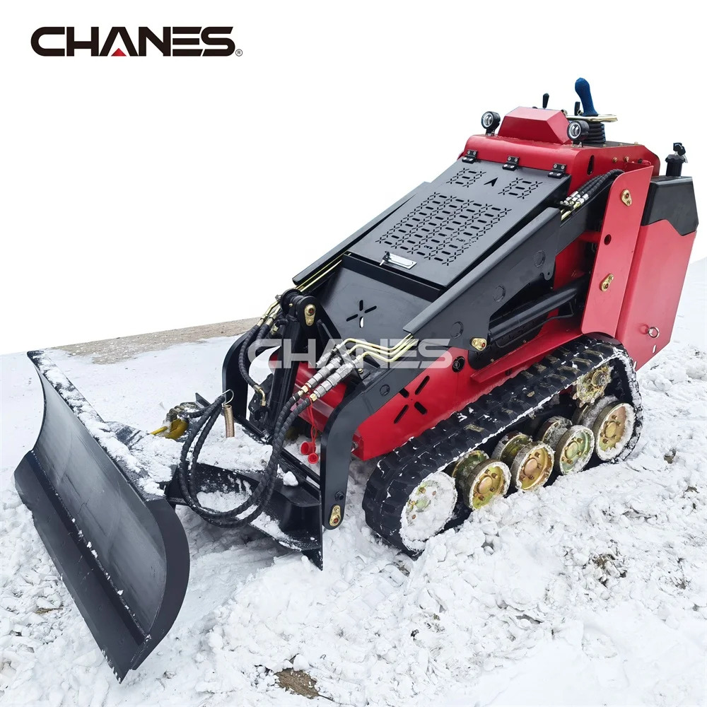 diesel mini skid steer loader 25hp   forestry mulcher skid steer trencher attachment EPA  excavator kubota mini skid loader