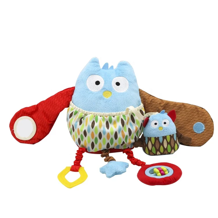 Miniminy  infant soothing  sensory doll stuffed owl animal plush pacify sleeping toy for baby