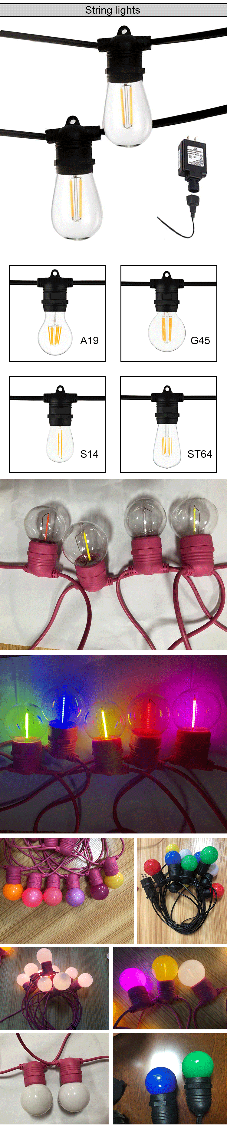 12 volt led low voltage string lights outdoor works with alexa