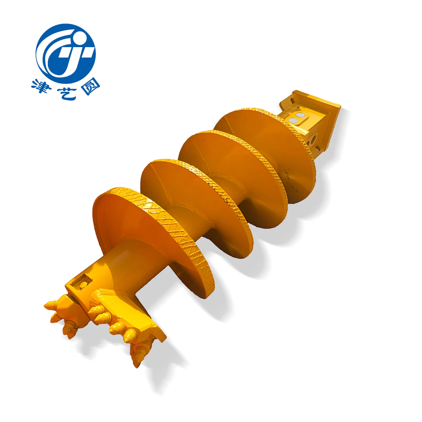 JYY Rock Drill Auger Aggressive Tapered Cutting Head With Rotating Picks Designed for Drilling Hard Rock