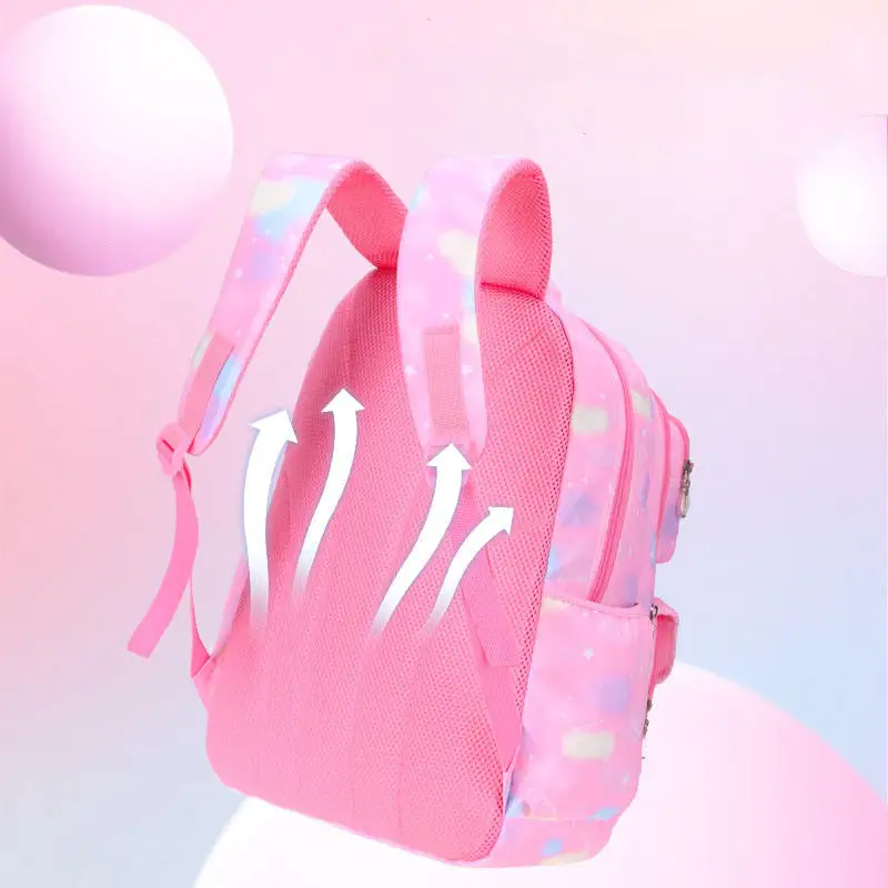 CALDIVO  Princess Pink Schoolbag Backpack for Girl Kids Fashionable Waterproof School Bags Best Selling Lightweight Lovely