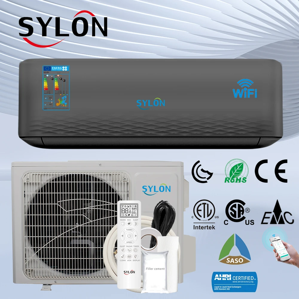 Sylon 9000 12000 18000 24000 Btu Air Conditioning 220-240V 50/60 Hz Split Unit Air Conditioners For Home Room Use To usa canda