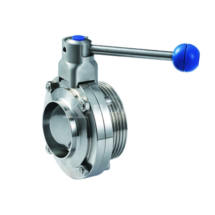 Stainless steel sanitary welded power butterfly valve