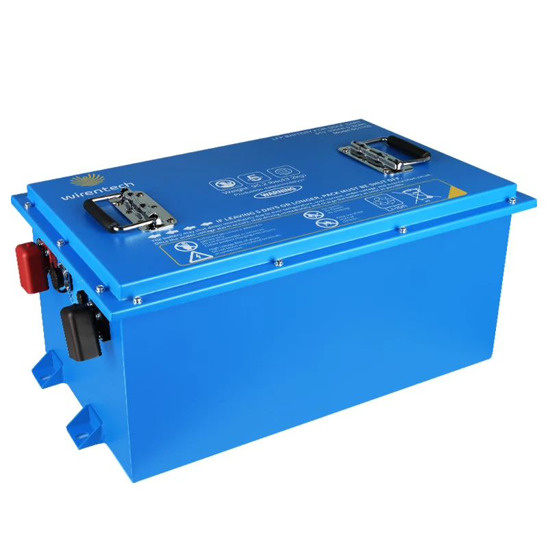 New 51.2V 105Ah Li-ion battery operated blue tooth connection trolley electric golf cart lithium battery built-in BMS