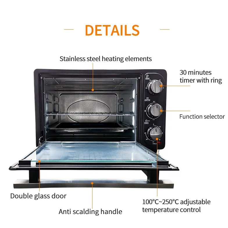Direct Sales Mini Oven 16L Multi-function Baking Small Oven Small Kitchen Appliance Electronic Gift For Bread Baking