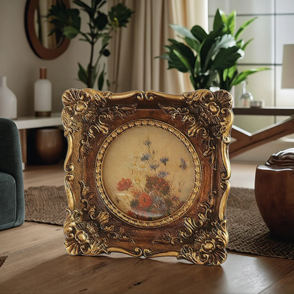 Handmade Resin Photo Frame for Wedding Valentines Day & Home Decor Custom Picture Frame Love & Memory Display