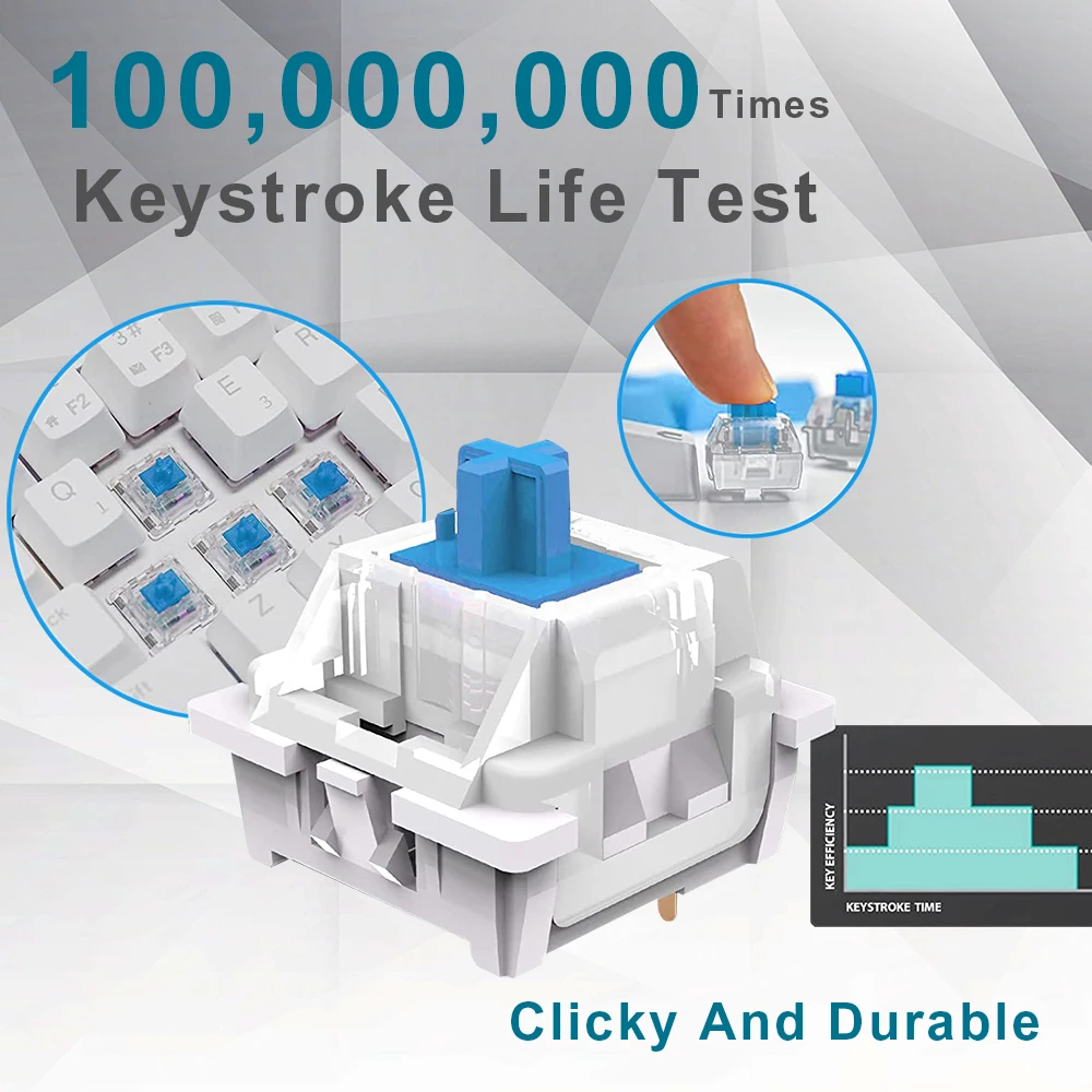 Wholesale 60% Usb Wired Light Led Fashion Gaming Keyboards 61 Keys Blue Switches Custom Keycap Pc Rgb Mechanical Keyboards