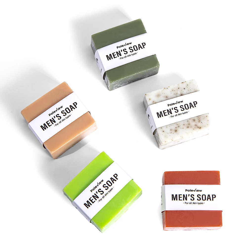 New Trends Private Label Organic Handmade Mens Bath Soap with Hot Process