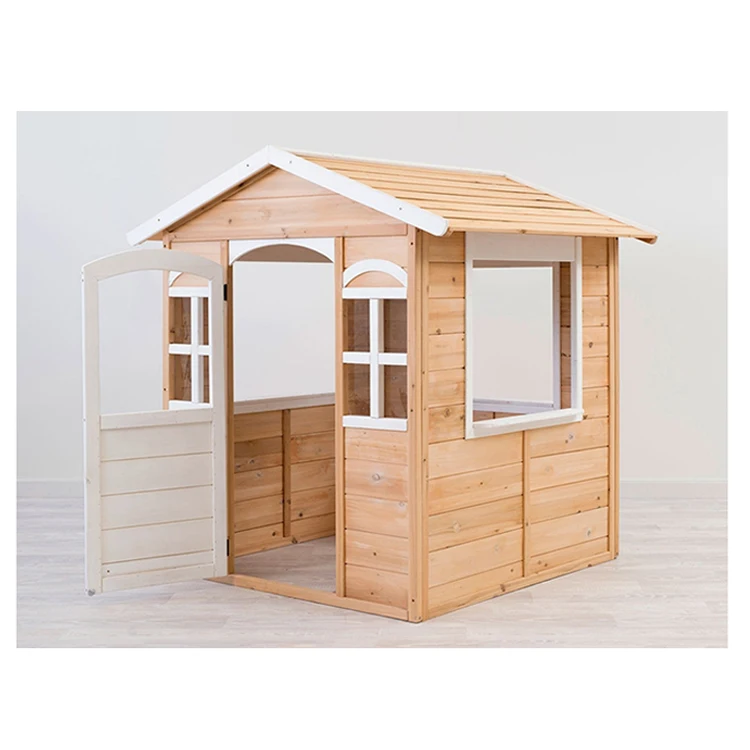 Cheap nature wooden children playing equipment kids princess doodle playhouse cubby dream houses