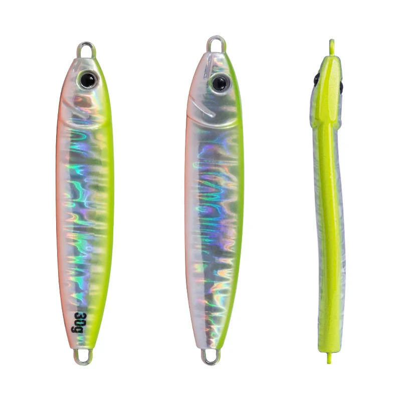 Peche Metal Jig Fishing Lure Isca Artificial Trout Bait 10g 15g 20g 30g Flat Casting Lure Saltwater Vertical Jigging Lure