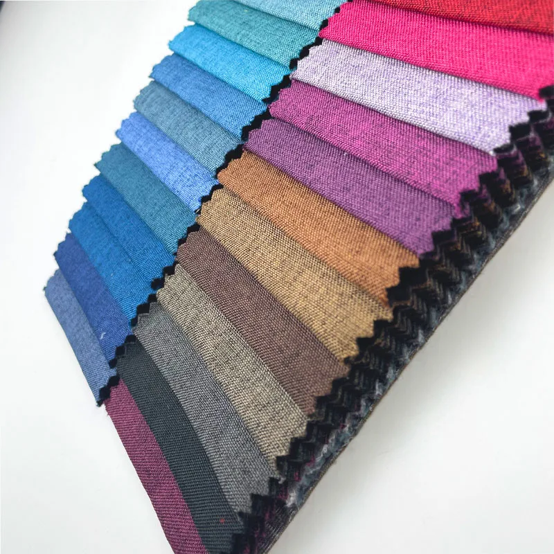 Linen stock fabric weaving cushion material polyester fabric upholstery fabrics turkey