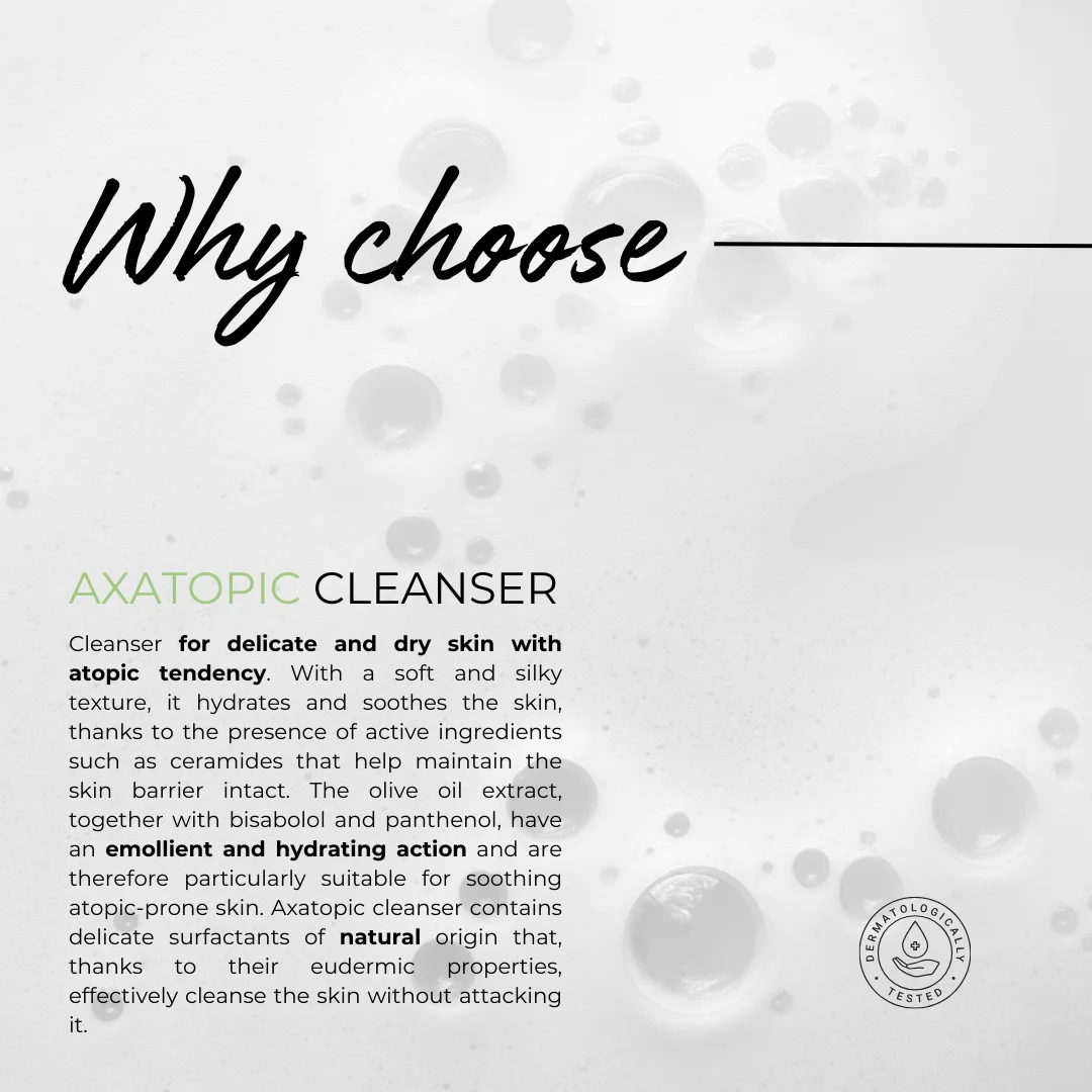 Легкое применение натуральные ингредиенты Braderm Axatopic Detergente 500 мл Очищающее средство для лечения атопического дерматита