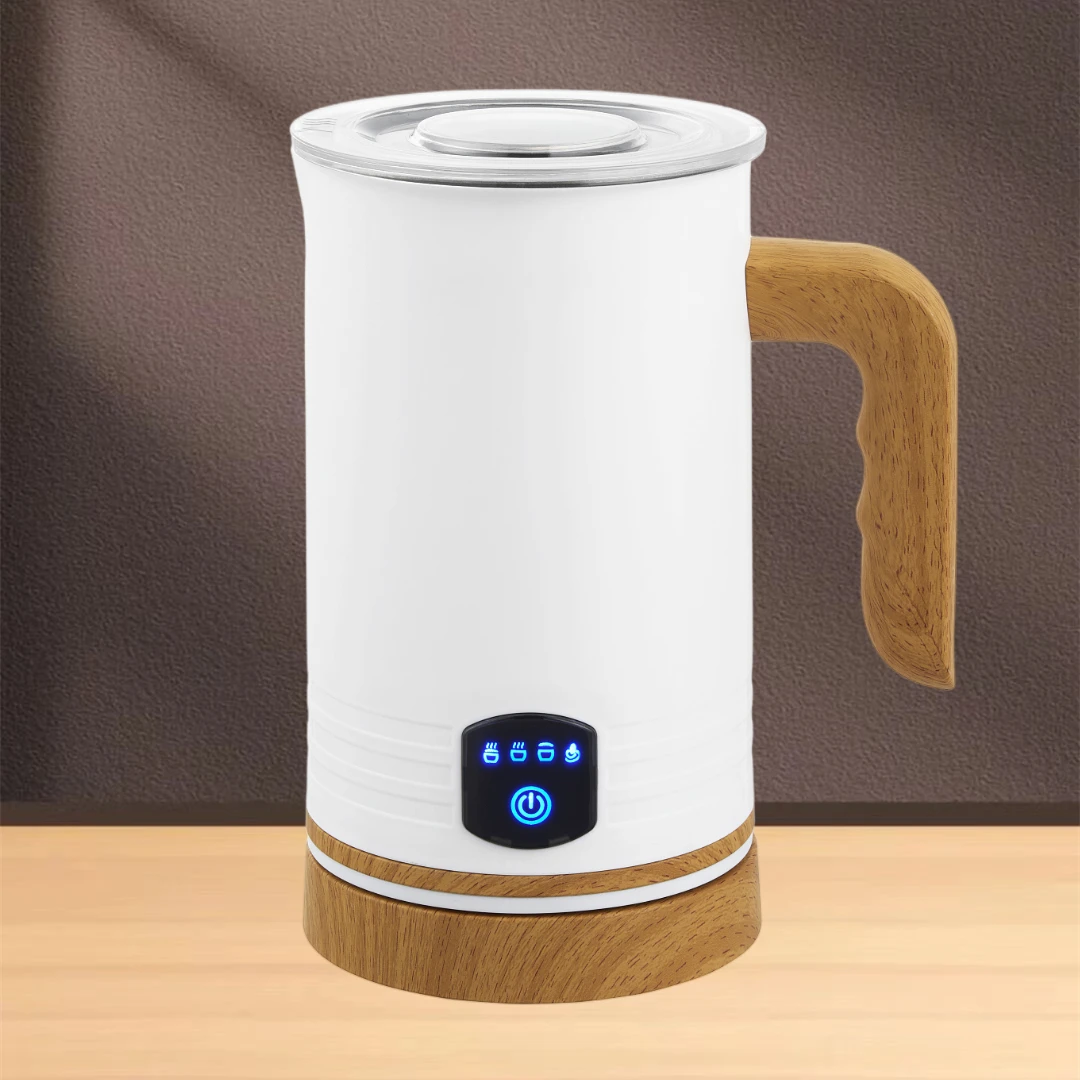 Milk Frother Electric,Silent Operation Milk Heater and Warmer Hot & Cold Milk Foamer Maker for Latte Coffee Chocolate